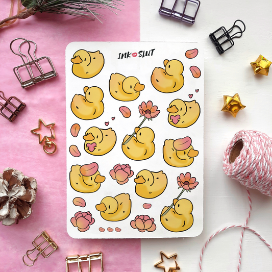 Love Ducks Sticker Sheet